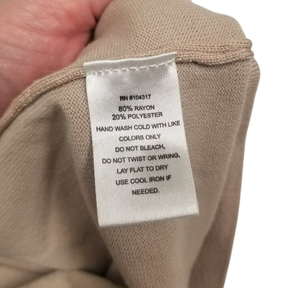 Allison Brittney Women S Striped Knit Sweater Dress Midi Tan Black Y2K 90s - Picture 7 of 8